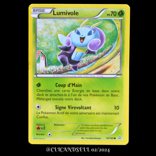 carte Pokémon 18/160 Lumivole Série XY05 - Primo Choc - Photo 1/1