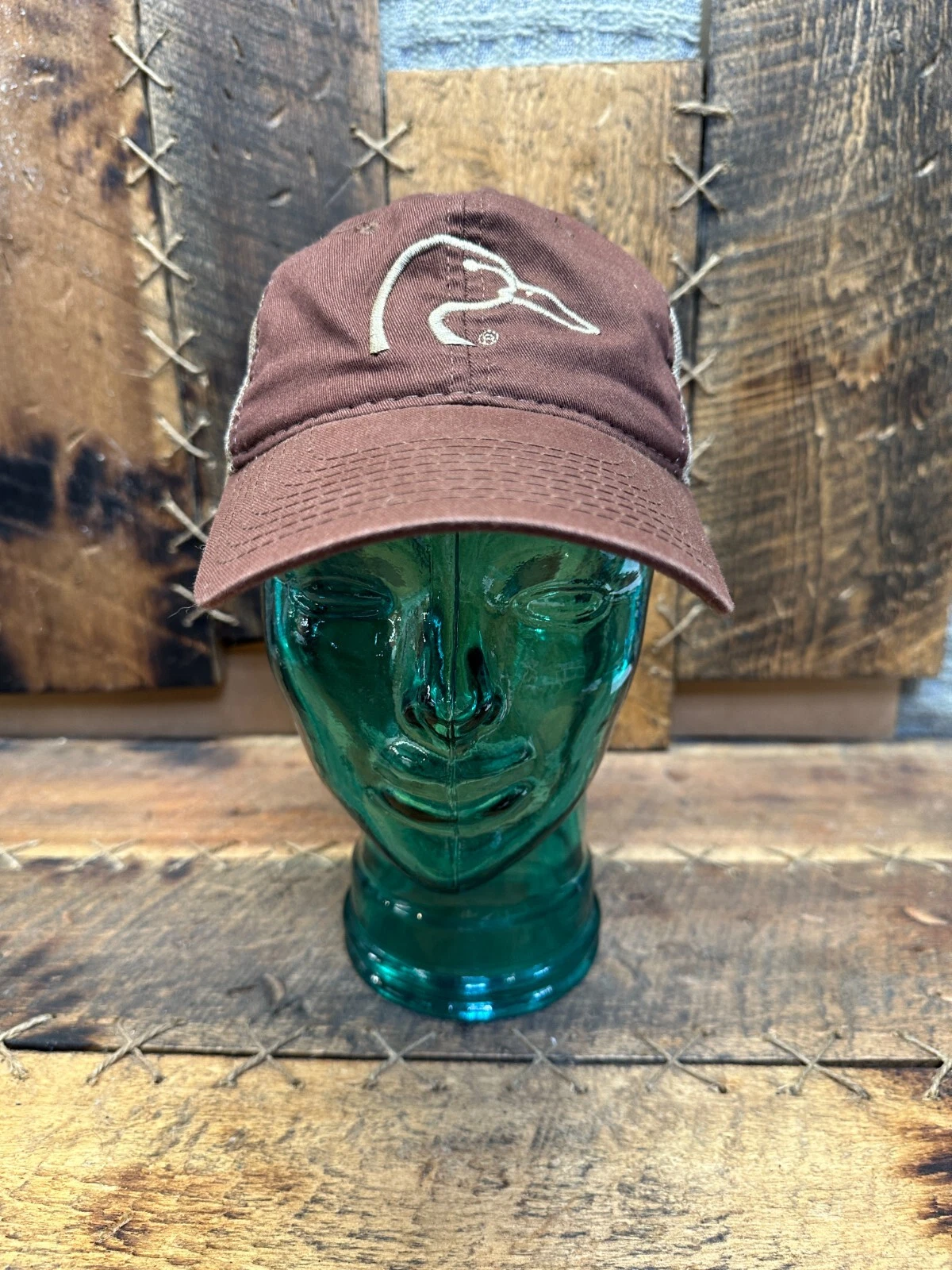 Ducks Unlimited Men's Brown Logo One Size Adjustable Outdoor Cap