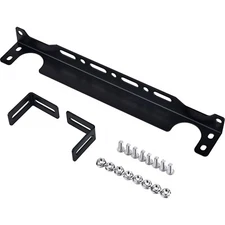 330MM/13 INCH BLACK ALUMINUM ENGINE TRANSMISSION OIL COOLER MOUNTING BRACKET KIT
