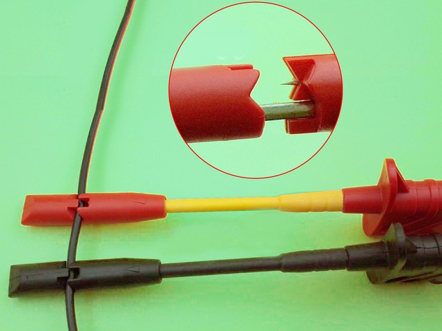 2Pcs Safety Test Clip Insulation Piercing Probes For Car Circuit Detection /_UK