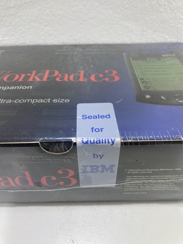 IBM WorkPad C3 Model 8602-40U SEALED BOX NEW 1999 - Photo 4 sur 7