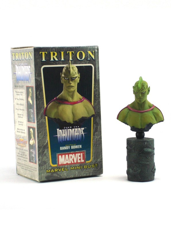 Bowen Designs Triton Mini Bust Artist Proof AP Inhumans Randy Sculpt Marvel New