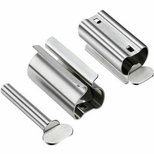 NEW Stainless Steel Rolling Toothpaste Squeezer Dispenser Squeeze TOOLS