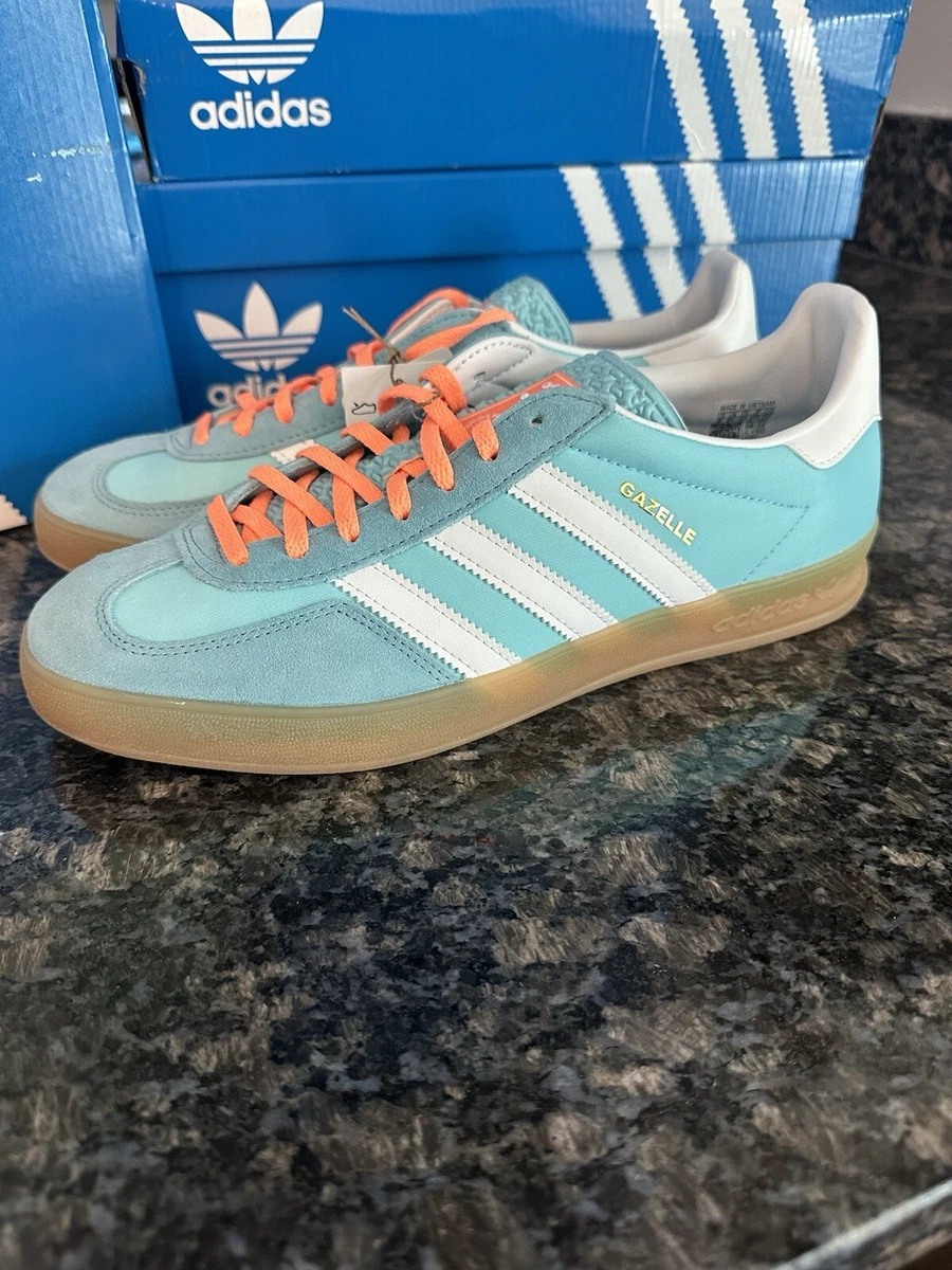 adidas gazelle silver green womens Adidas Gazelle Indoor Used Ink Cloud White & Shadow Navy