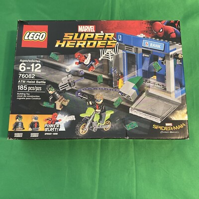 NEW! - LEGO Marvel Super Heroes: ATM Heist Battle - Spider-Man - (76082) 185 pcs