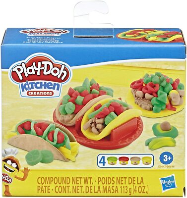 Play-Doh Kitchen Creations Taco Time Playset . Tortillas, Food, for Kids 3+