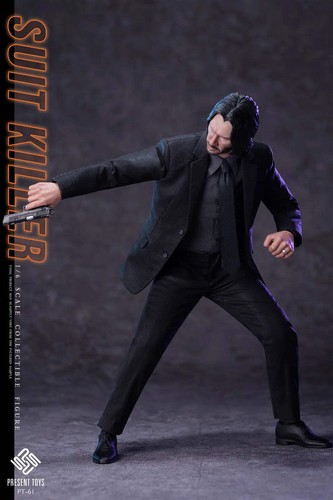 Present Toys John Wick Suit Killer PT-SP61 ⅙ Sixth Scale Figure Keanu Reeves NEW - Picture 9 of 12