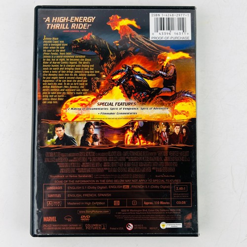 Ghost Rider (Widescreen Edition) DVD Nicolas Cage, Eva Mendes - Picture 2 of 2