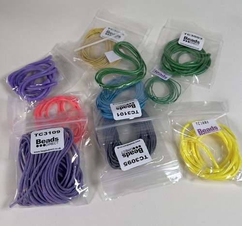 Job Lot 50 Packs Assorted Waxed Cotton Macrame Jewellery Making Cords - Picture 3 of 8