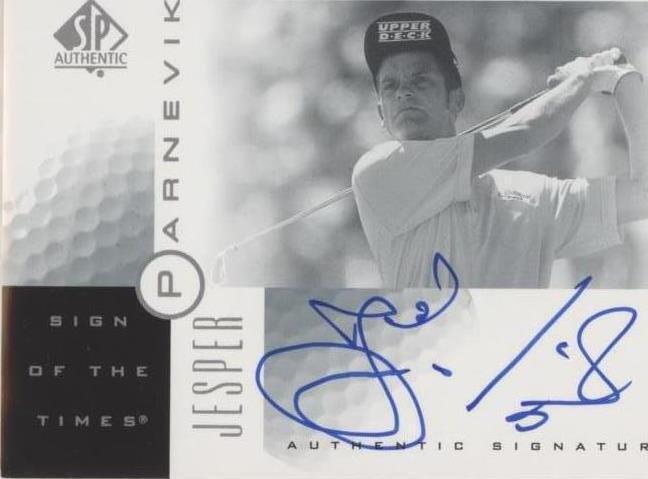 2001 SP Authentic - Jesper Parnevik #JP - 1 of 1