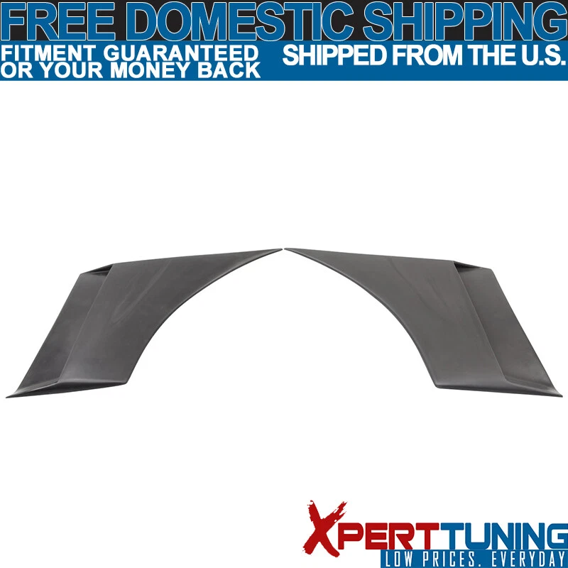 Fit For 05-09 Ford Mustang Fender Scoop Unpainted Black- PU Foto 2 de 4