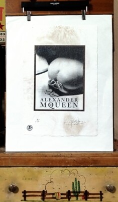 Alexander McQueen Limited Edition Print 22'x 15'x Signed