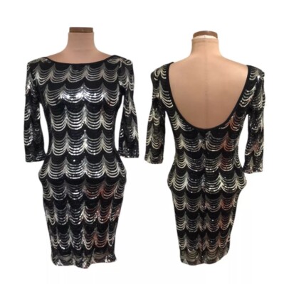 crystal dress bodycon sheath Cut Out Detail Knee Length Bodycon Dress main image 0
