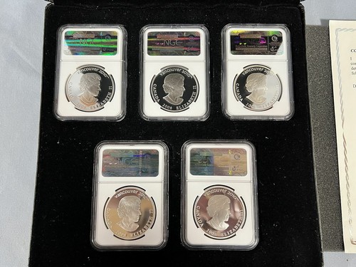 Royal Canadian Mint 2008 $25 Olympic 5 Coin Set NGC PF69 Ultra Cameo Holograms - Picture 9 of 10