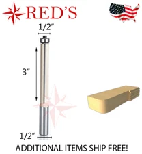 Tideway Carbide PRO LC02044888 1/2"X3 Extra Long Flush Trim router bit 1/2 shank