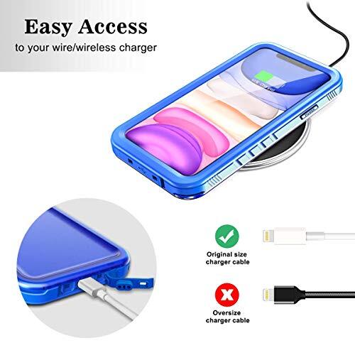 Waterproof Case for iPhone 11, Full Body Heavy Duty Protection Full Blue - Picture 7 of 7
