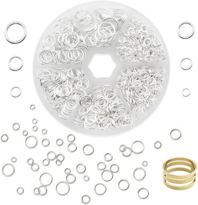 1010 Stück Spaltringe Metall,Jump Rings,Biegeringe,Mini Schlüsselring,Kettenring