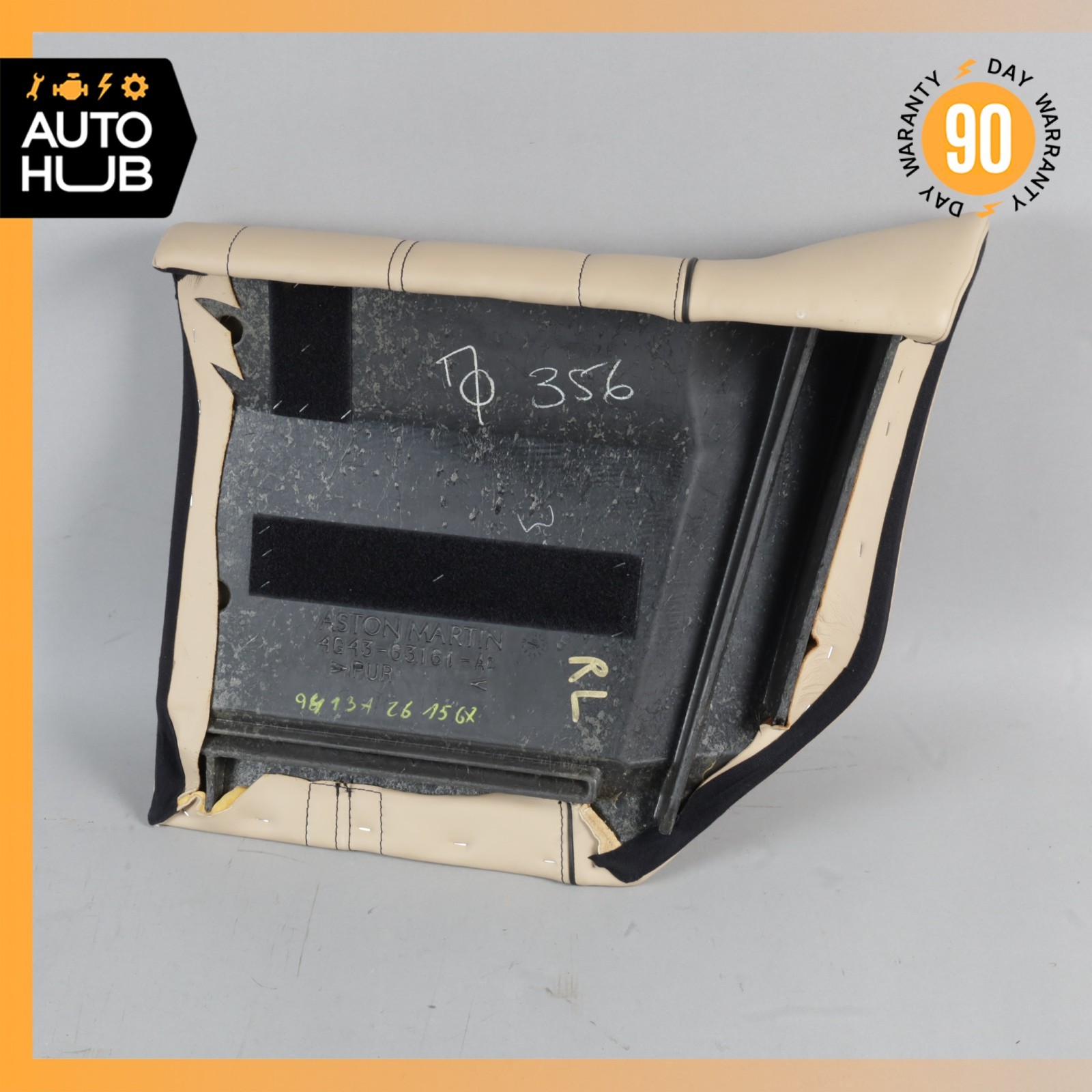 13-16 Aston Martin DB9 Volante Rear Left Side Bottom Lower Seat Cushion OEM
