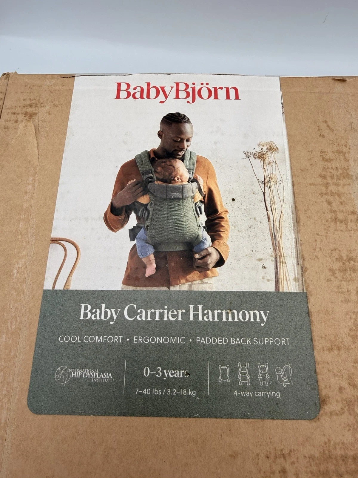 BabyBjörn Harmony Baby Carrier, 3D Mesh, Dark Green, 7-40 Lbs
Opens in a new window or tab