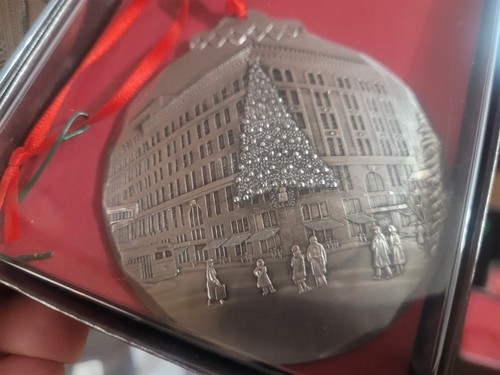 2010 Pittsburgh Wendall August Christmas Tree ornament pewter w/box - Picture 2 of 3
