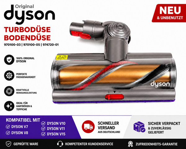 Original Dyson TurbodüSe BodendüSe 970100-03 970100-05 974720-01 V8 V10 V11-image