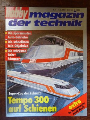 HOBBY Magazin d Technik 4/84 DB Toyota Celica Supra BMW Kawasaki Z 550 E-Lok 3D