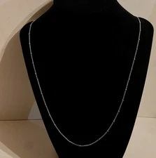 Origami Owl Silver Tone Station Ball Chain Necklace 28-30” Long NEW (Ref#143)