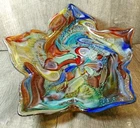 Vintage Murano Art Glass Tutti Frutti Hand Blown Venetian Dish Beautiful