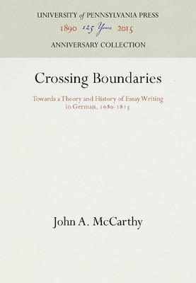 John A. McCarthy Crossing Boundaries (Gebundene Ausgabe) (US IMPORT)
