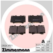 Zimmermann Bremsbelag-Satz Bremsklötze vorne 0446560151 0446560150 | 998080