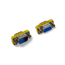 DB9 Female to Male Slimline Serial Port Protector - Silver