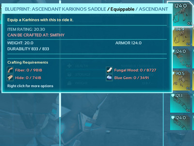 Saddle Blueprint Ark Survival Ascended Official PVE