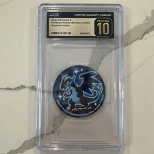 2024 Pokemon Noodle Stickers Sapporo Ichiban Mega Charizard X CGC 10 PRISTINE