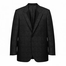 Lanvin Men's Black Jacquard Silk Tuxedo Dinner Jacket Blazer Sz EU48 8R US38