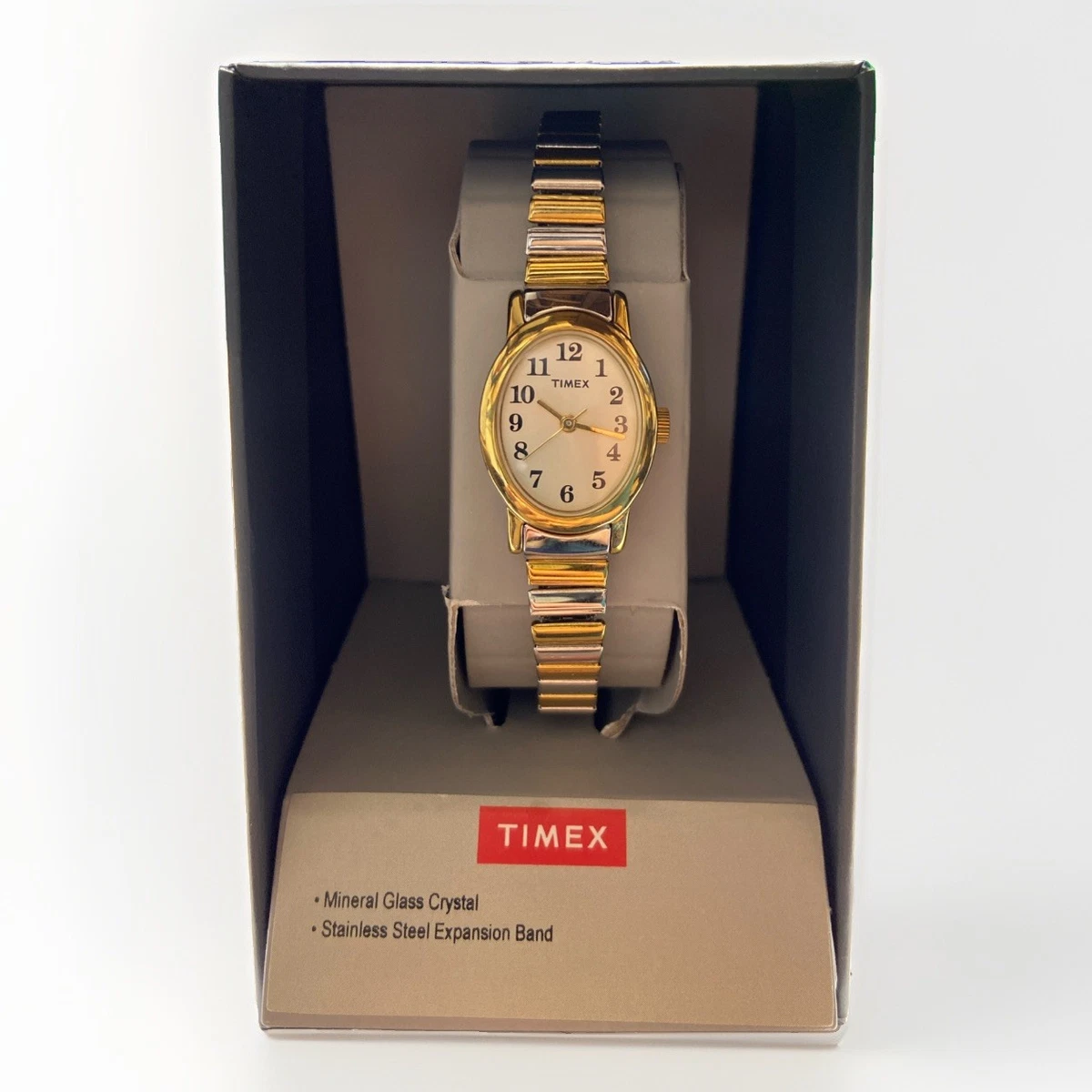 Timex Electric Watch Women Gold Filled Tone Oval Vintage‎ Expansion Band Timex Oval Wristwatches for Women for sale | eBay main image 3