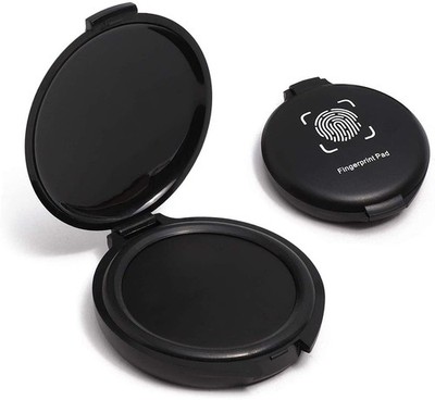 1 Pack Thumbprint Fingerprint Ink Pad Stamp for Notary Supplies Black 