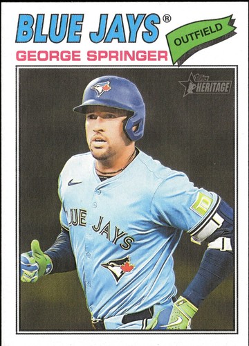 2026 Topps Heritage #276 - George Springer Sends Blue Jays To The
