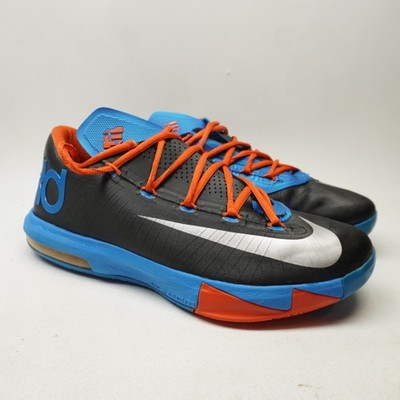 VGC! Mens Size 10 Nike KD Away Black White Blue Orange