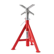 Ridgid 56662 V-Head Pipe Stand, 2, 500 Lb Max Load Capacity,Adj Leg,52 In NEW US