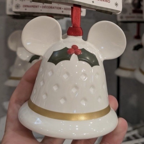 Disney Parks Deko The Halls Mickey Glocke Weihnachtsschmuck - Bild 3 von 5