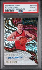 Reed Sheppard 2024-25 Revolution Signatures Rookie Auto #RS-EED Rockets PSA 10
