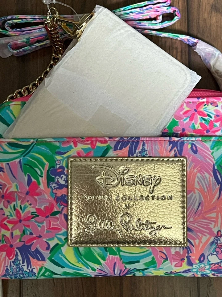 迪士尼公园 Lilly Pulitzer X Dreamin' Minnie Daisy 斜挎包钱包 — 第 4/4 张图片