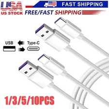USB Type C Data Cable 5A Fast Charging USB-A to USB-C Charger lot Cord For Phone