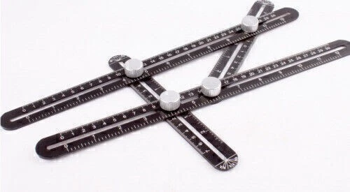 Multi Winkel Angle Winkelschablone Lineal Zollstock Schablone Messgerät 30cm - Bild 4 von 4