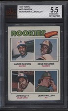 1977 Topps Andre Dawson BVG 5.5 EX+ Gene Richards/John Scott/Walling Rookie #473