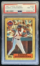 1987 Topps Darryl Strawberry Collector's Edition Tiffany #460 Mets PSA 8