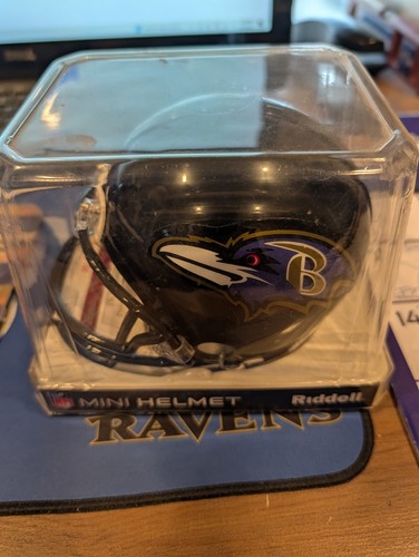 PSA Authenticated Ray Lewis Baltimore Ravens Signed Mini Helmet - Picture 3 of 4