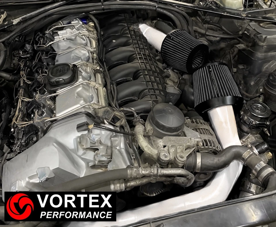 para BMW 335 E90 E92 N54 entradas 2 pulgadas BLANCO Foto 2 de 4