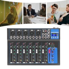 7-Channel Bluetooth Portable Audio Mixer USB DJ Sound Mixing Console Board