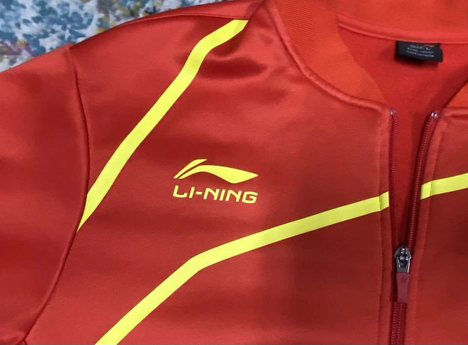 Chaqueta de Pista Li-Ning España Juegos Olímpicos de España Cremallera Completa, Talla Grande, con Bolsillos Foto 3 de 4